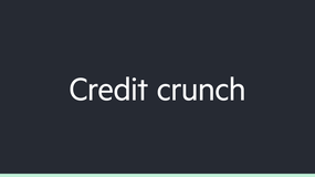 Credit crunch image