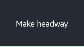 Make headway image