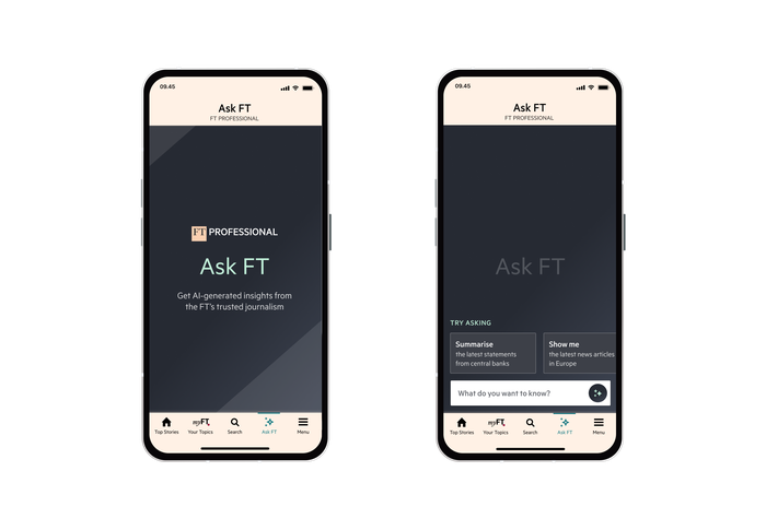 Ask FT in the iOS app