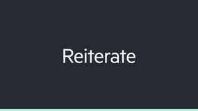 Reiterate image