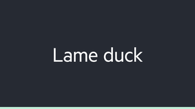 Lame duck image