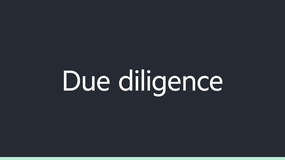 Due diligence image
