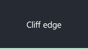 Cliff edge image