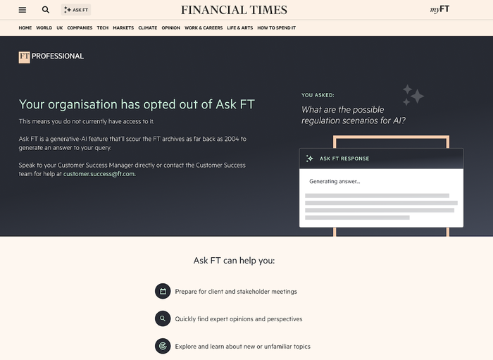 Ask FT opt-out