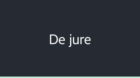 De jure image